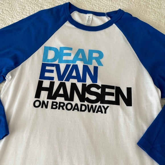 Dear Evan Hansen the Musical Broadway Raglan Baseball Tee Shirt Top Small - Picture 2 of 7